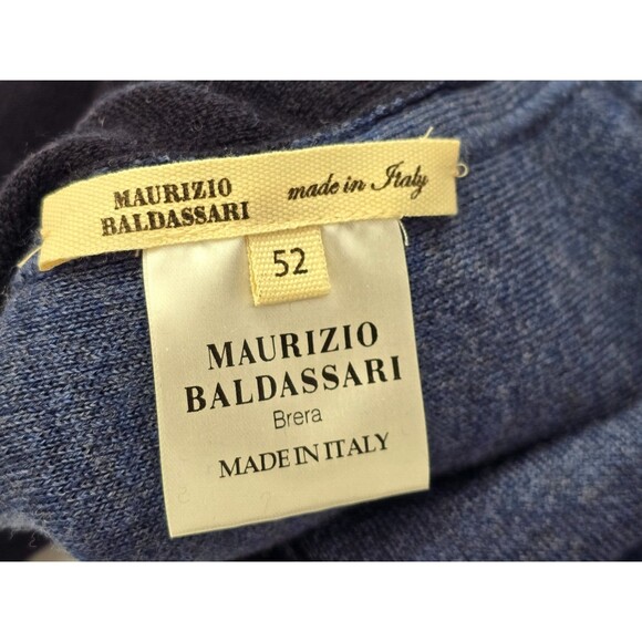 Maurizio Baldassari Brera Reversible Knit Wool Swacket Blazer Cardigan 52 M - Picture 8 of 16